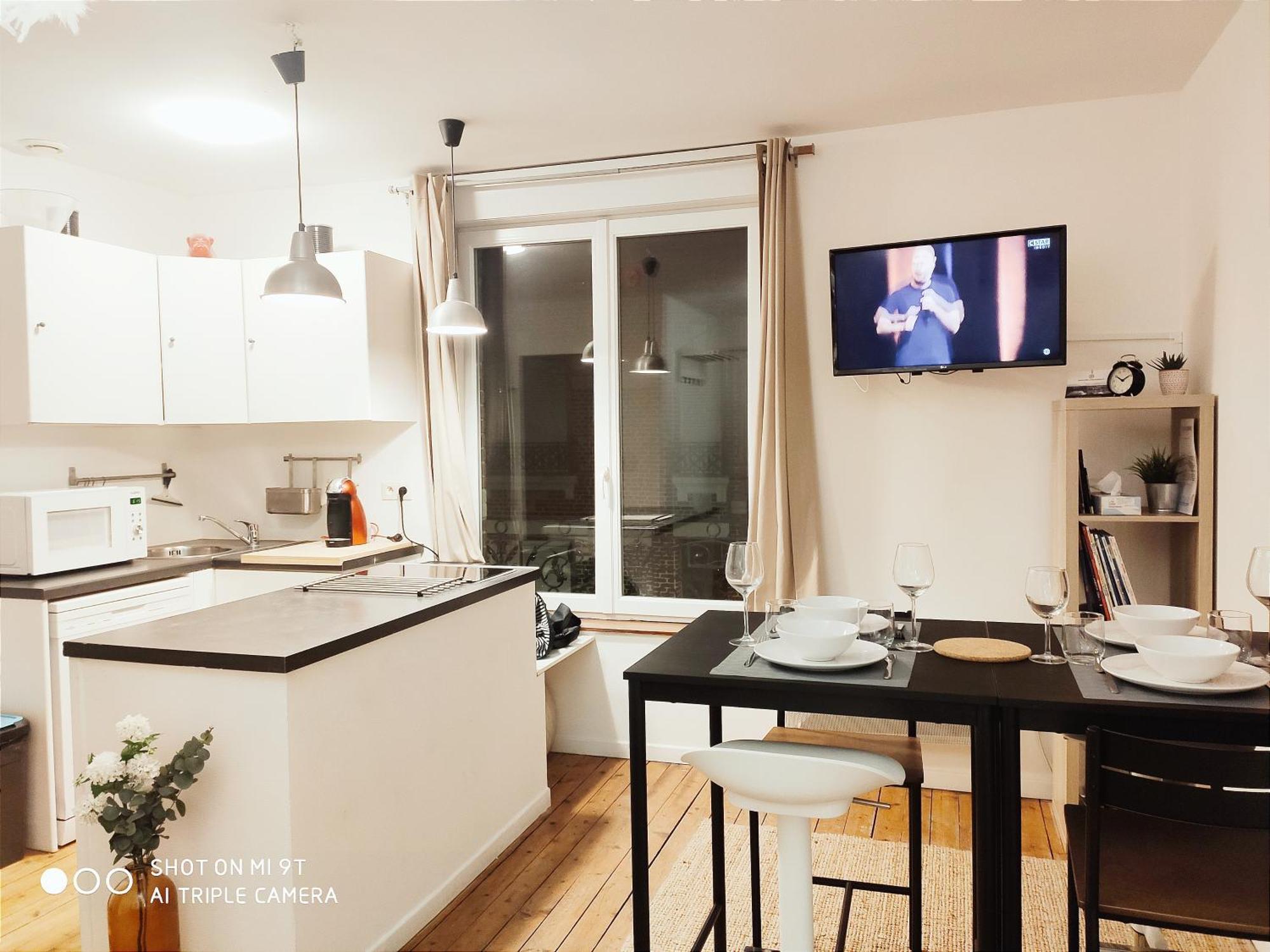 Apartment Chaleureux T2 Au Style Vintage - Rue Gratuite Amiens